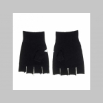 pletené pružné rukavice "bez prstov " čisté čierne materiál: 80%akryl 20%spandex, univerzálna veľkosť